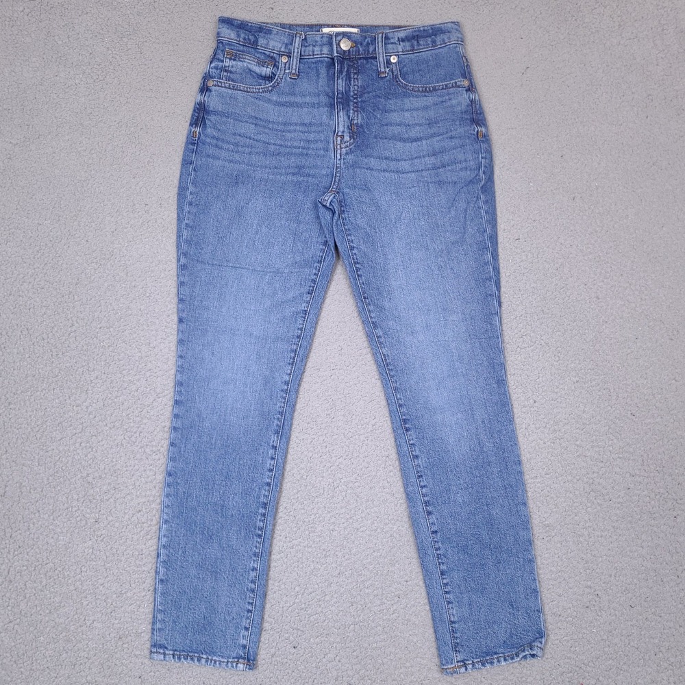 Madewell 9 High Rise Skinny Jeans Womens Size 27 Medium Wash Blue Faded Denim